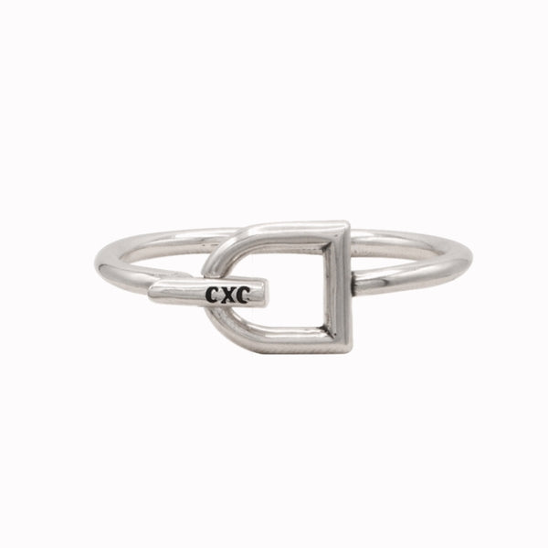 CXC Stirrup Bracelet - Silver