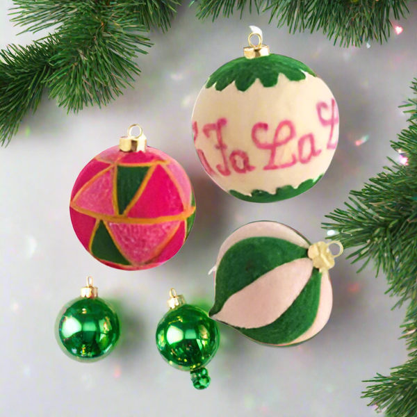 Fa La La Felt Ornaments