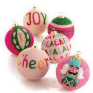 Joy Felt Ornaments