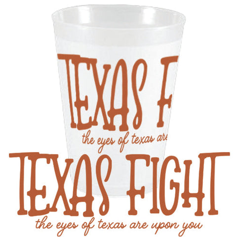 Texas - Texas Fight Frosted Cups