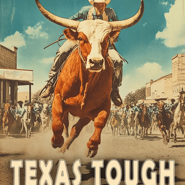 Texas Tough Cowboy Wall Art Print