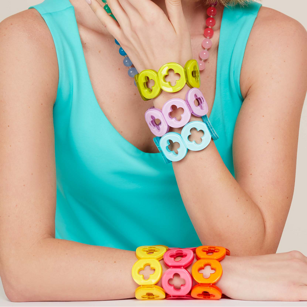 Clover Resin Bracelet