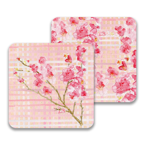 Cherry Blossoms Paper Drink Coaster