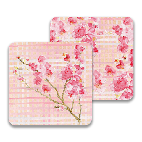 Cherry Blossoms Paper Drink Coaster