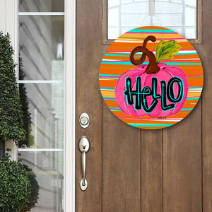 Hello Pumpkin Door Hanger