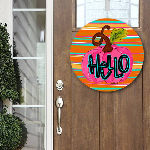 Hello Pumpkin Door Hanger