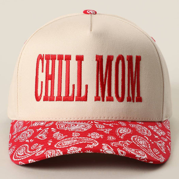 Chill Mom Paisley Baseball Hat
