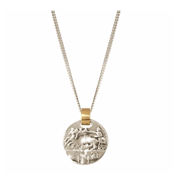 CXC Gladiator Coin Necklace - Silver