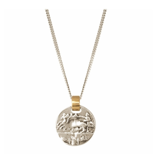 CXC Gladiator Coin Necklace - Silver