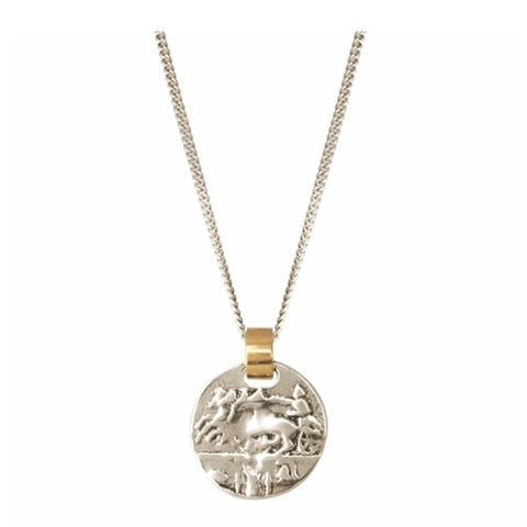 CXC Gladiator Coin Necklace - Silver