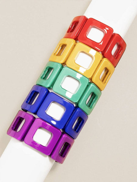 Block Resin Bracelet