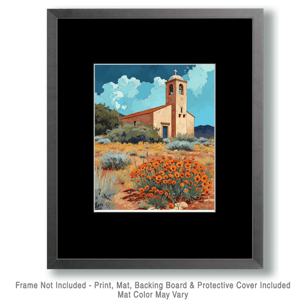 Southwest Church Wall Art Print