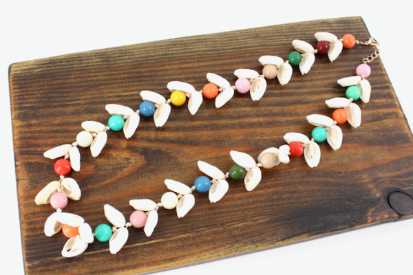 Shell and Beads Statement Necklace