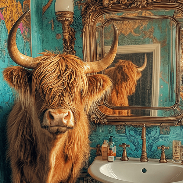 Highland Cow Wall Art Print