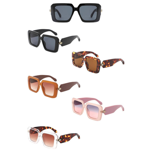 Oversize Square Vintage Inspired Sunglasses