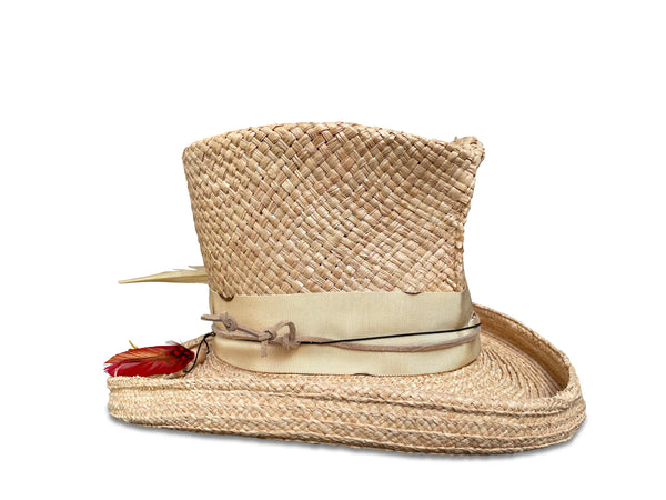 Madhatter Straw Top Hat