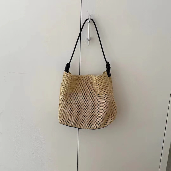 Straw Tote Shoulder Bag