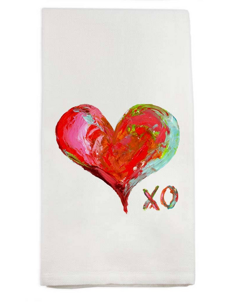 XO Heart Kitchen Towel