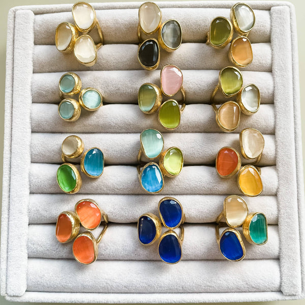 Triple Stone Ring