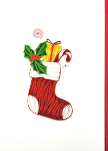 Christmas Stocking Greeting Card