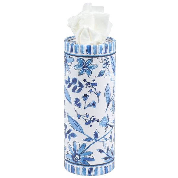 Blue Florals Tissue Box - Set of 4