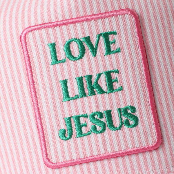 Love Like Jesus Seersucker Baseball Hat