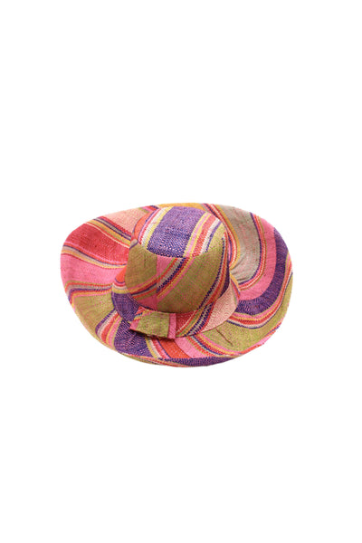 Grace Straw Hat - Midori Swirl