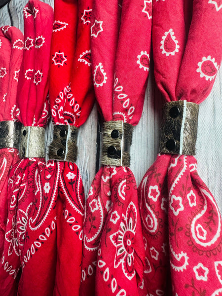 Cherry Red Hand Dyed Bandana