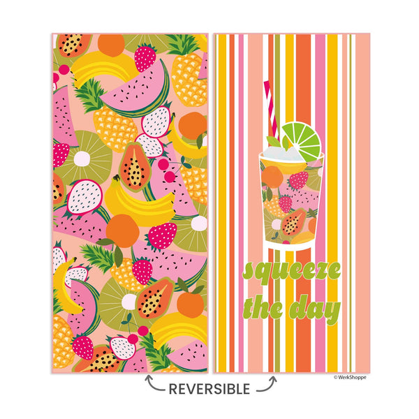 Squeeze The Day Microfiber Beach Towel