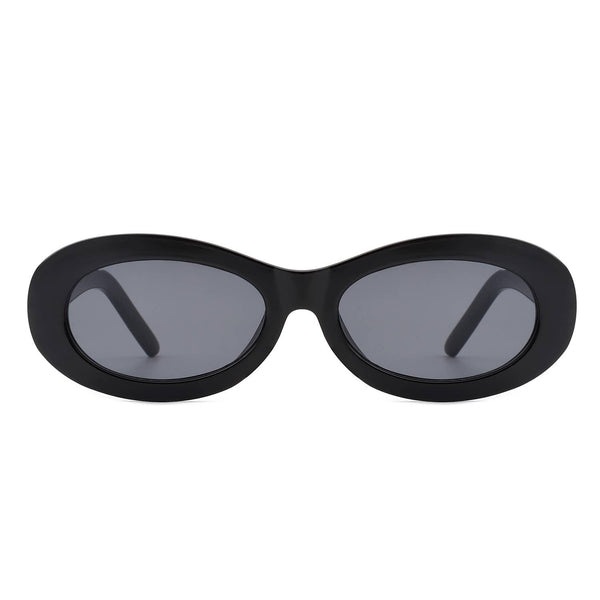 Oval 90s Inspired Fashion Slim Sunglasses