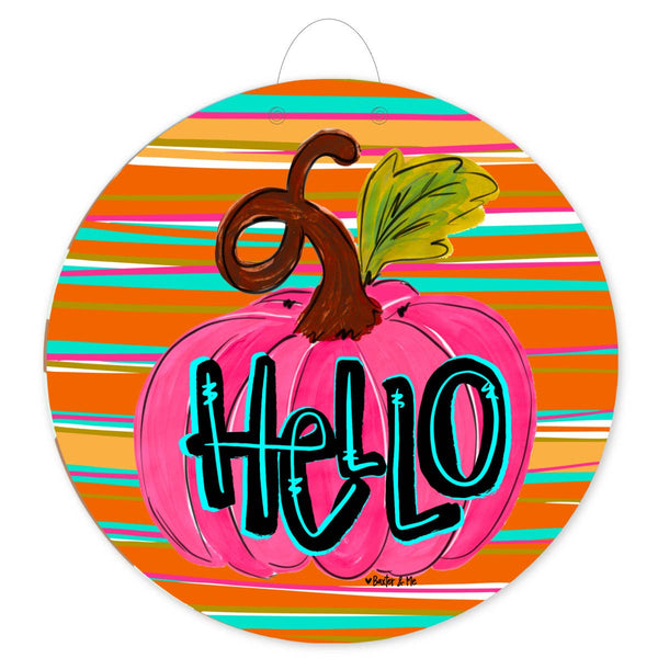 Hello Pumpkin Door Hanger