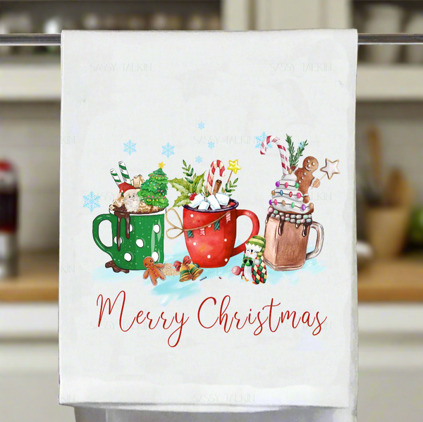 Christmas Coffee Kitchen Towel