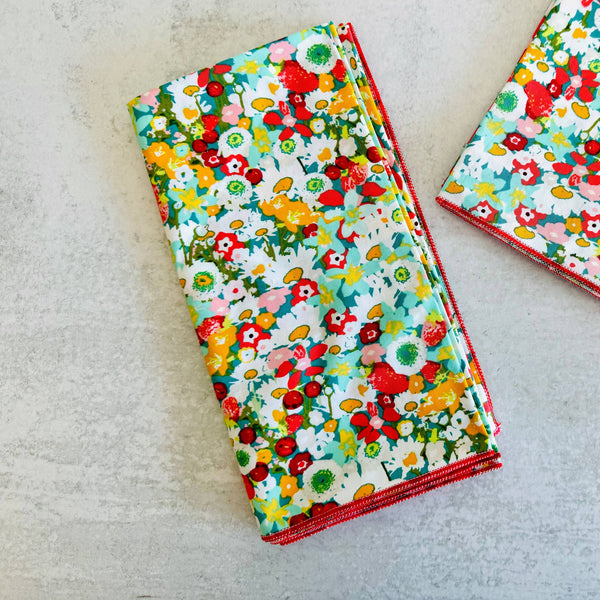 Bountiful Garden Cloth Napkins - Set of 4