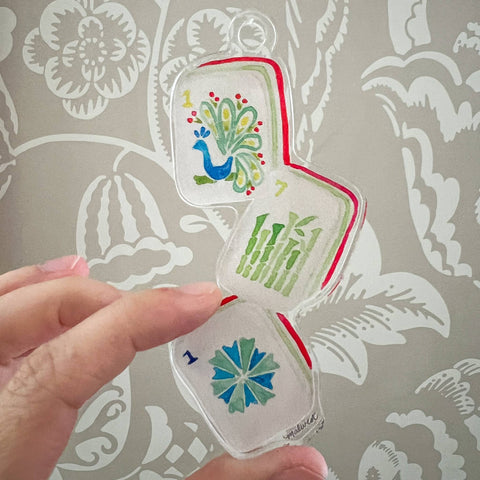 Merry Mahjong Acrylic Ornament