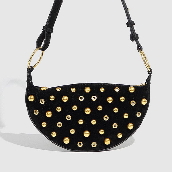 Studded Shoulder Sling Bag