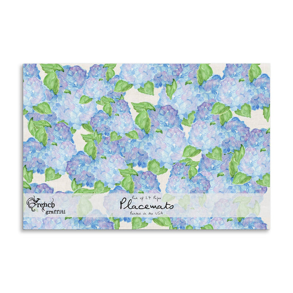 Hydrangea Bouquet Paper Placemats