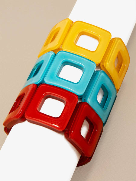 Block Resin Bracelet