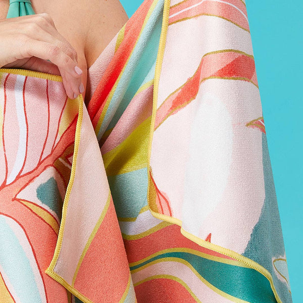 Exotic Leaves Microfiber Beach Towel