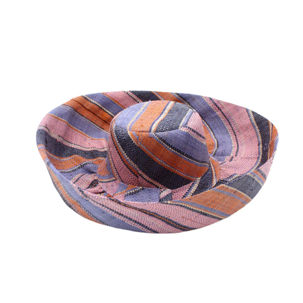 Grace Straw Hat - Retro Swirl