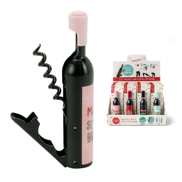 Holiday 3-in-1 Wine and Bottle Opener