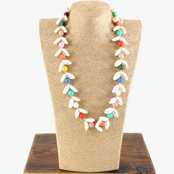 Shell and Beads Statement Necklace