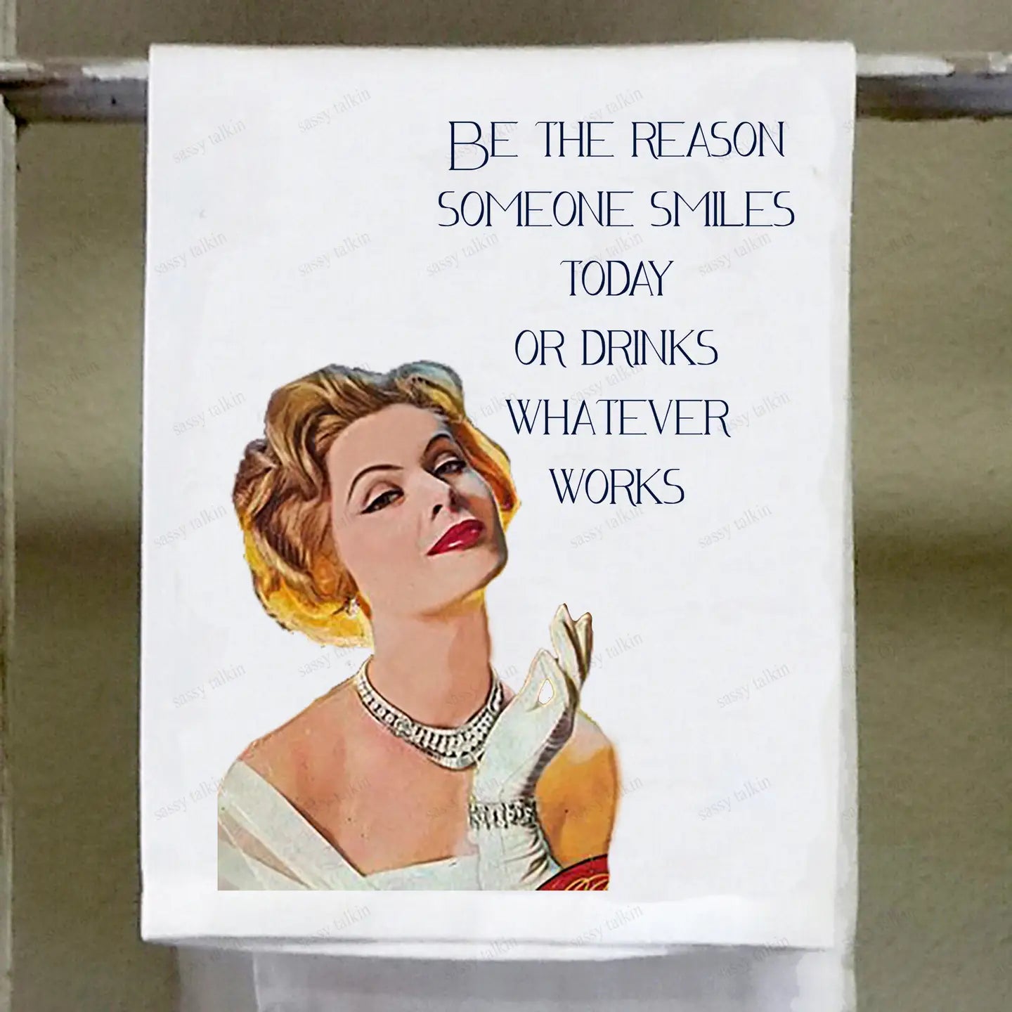 Be the Reason Someone Smiles Kitchen Towel
