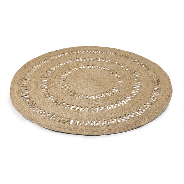Round Jute Area Rug - 5ft