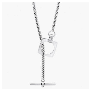 CXC Aldaba Sliding Necklace - Silver