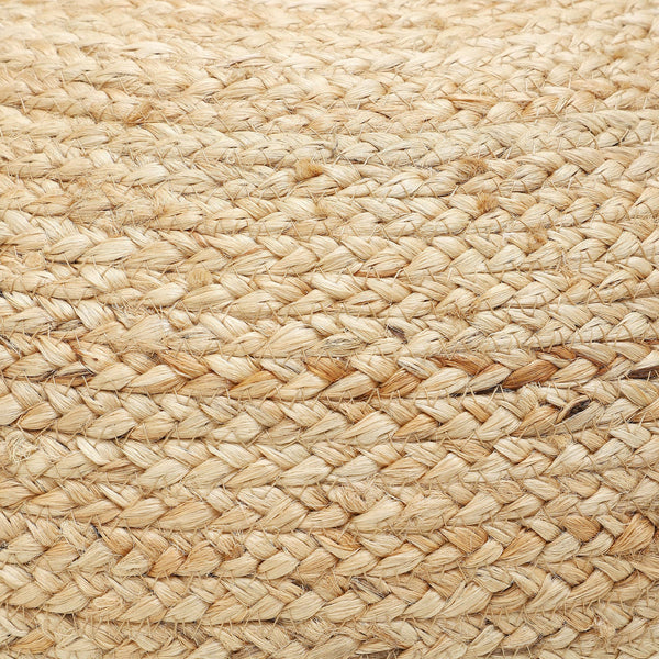 Jute Circular Pouf - Natural