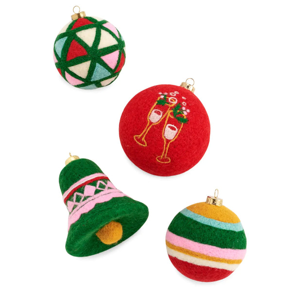 Bubbly Felt Ornaments