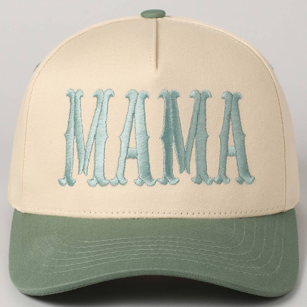 Mama Embroidery Baseball Cap