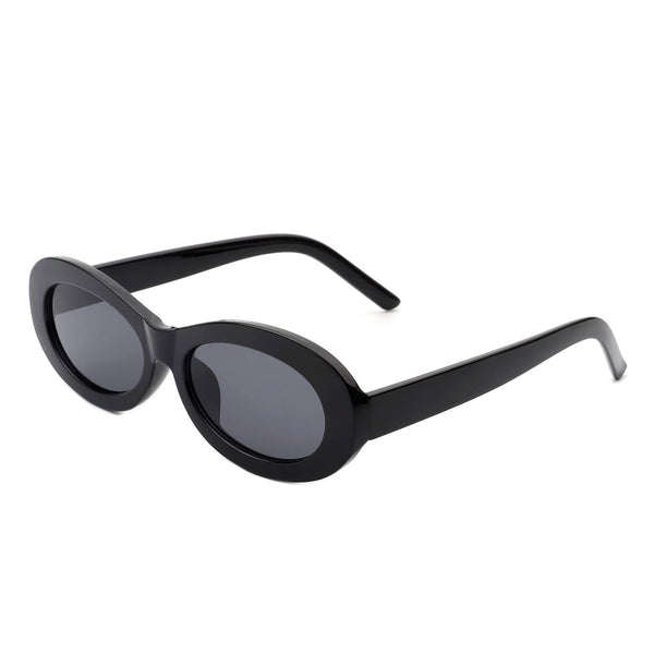 Oval 90s Inspired Fashion Slim Sunglasses