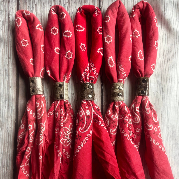 Cherry Red Hand Dyed Bandana