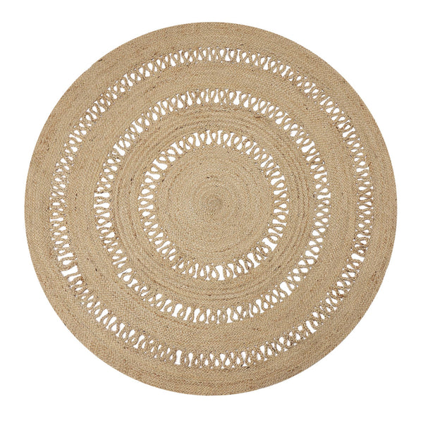 Round Jute Area Rug - 5ft